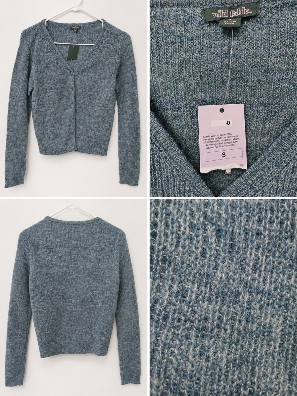Blue Women's Sweater Cardigan